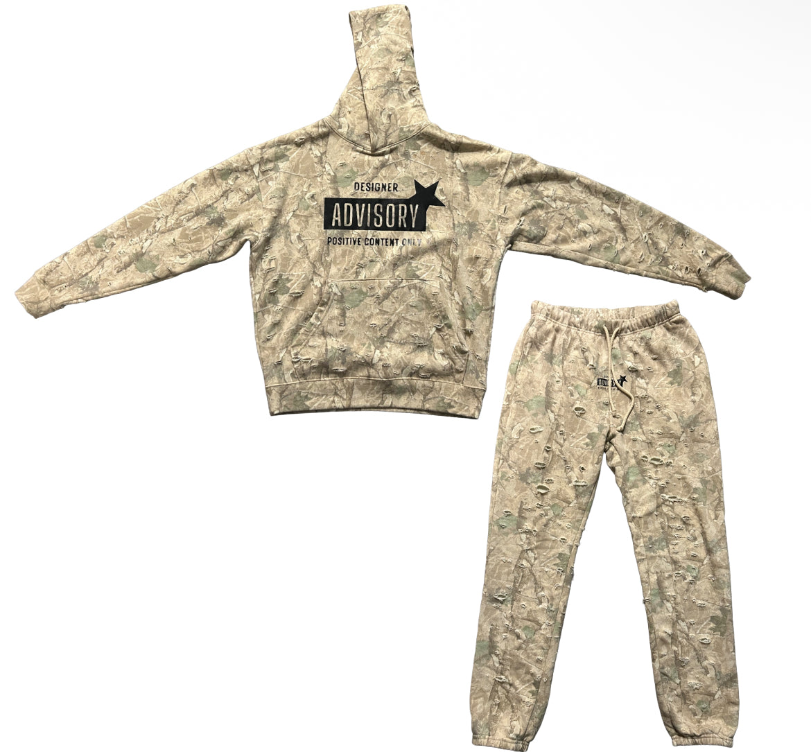 Full “Designer Advisory” Jogger Set